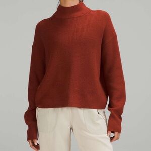 Lululemon Merino Wool-Blend Ribbed Turtleneck Sweater